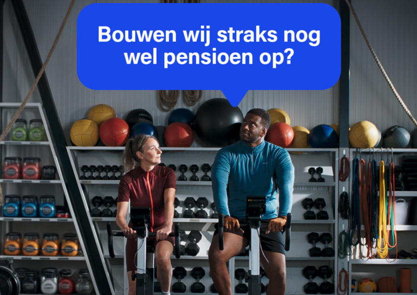 Personen in sportschool met vraag: Bouwen wij straks nog wel pensioen op?